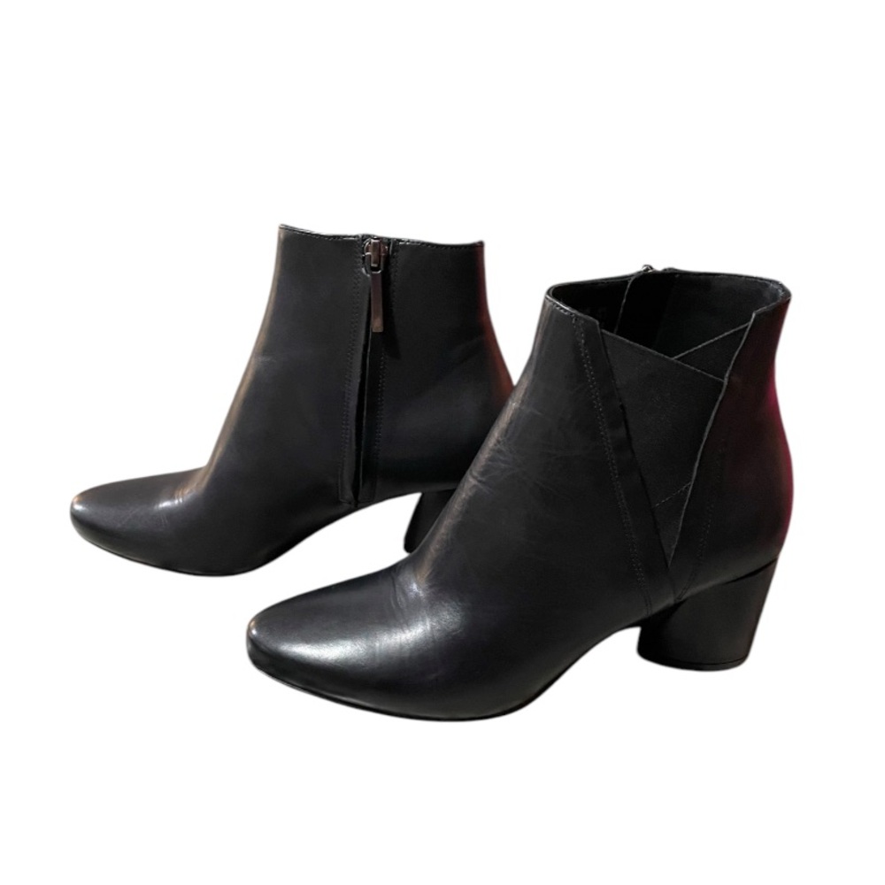 27 Edit Black Leather Porsia Boot Size 7.5 - Picture 3 of 7